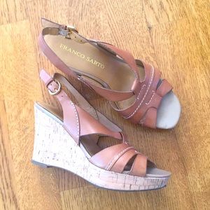 Franco Sarto Leather Wedges